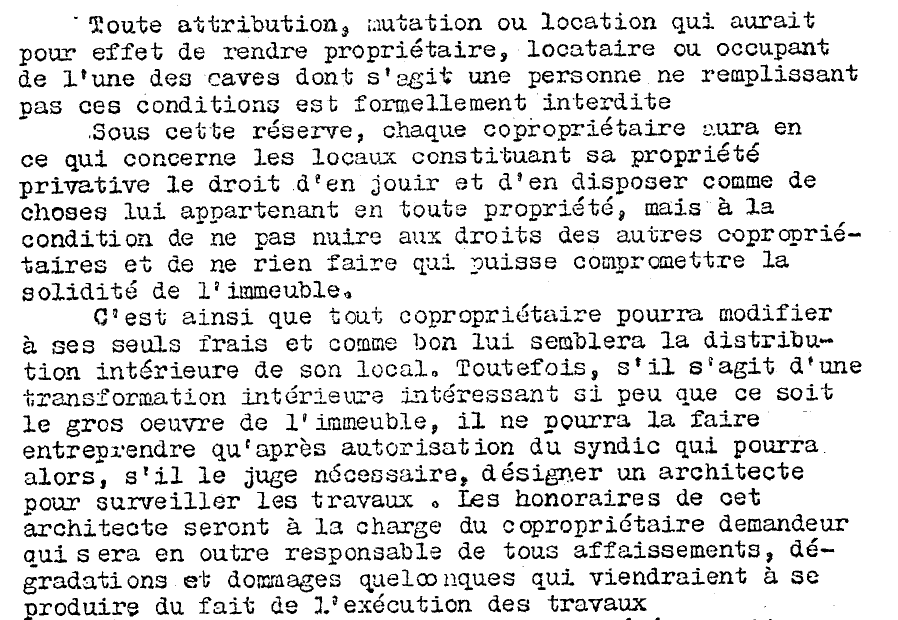 règlement copropriété division immobilière